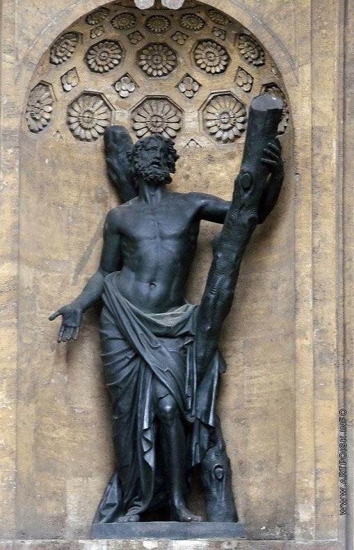 Демут-Малиновский В. И. Андрей Первозванный. Статуя в нише северного портика Казанского собора