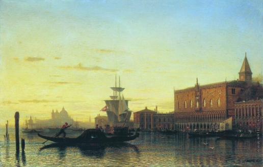 Боголюбов А. П. Вид Венеции. Дворец дожей