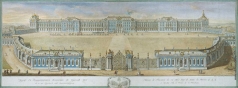 Артемьев П. А. Вид Екатерининского дворца в Царском Селе со стороны парадного двора и циркумференций