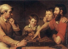 Грязнов В. Ф. Повар, играющий в шашки с дворником