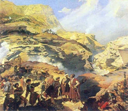 Гагарин Г. Г. Сражение при Ахатле 8 мая 1841 года