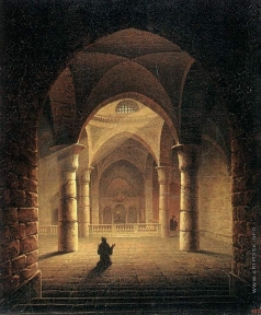 Воробьев М. Н. Внутренний вид Армянской церкви в Иерусалиме
