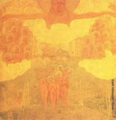 Малевич К. С. Эскиз фресковой живописи. Торжество неба