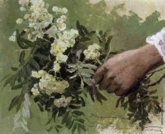 Нестеров М. В. Рука с букетом цветов