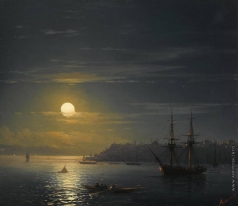 Айвазовский И. К. Вид Константинополя в лунную ночь