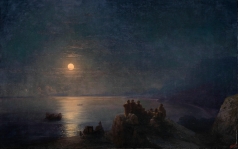 Айвазовский И. К. Классические поэты в лунную ночь в Древней Греции
