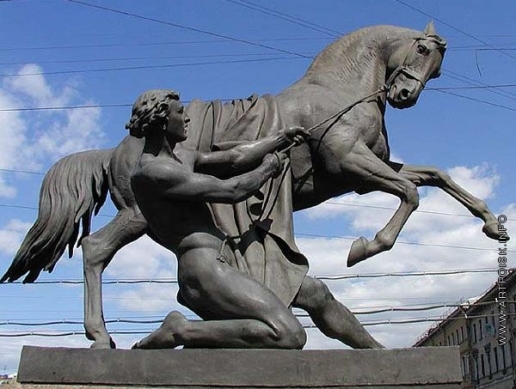 Клодт П. К. Укротители коней. Скульптурное оформление Аничкова моста