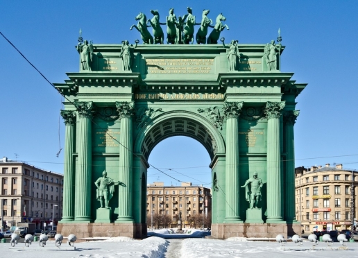 Кваренги Д. Нарвские ворота в Санкт-Петербурге