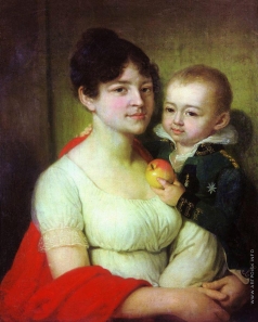 Боровиковский В. Л. Портрет неизвестной с ребенком