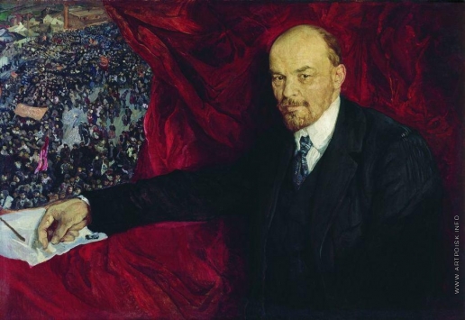 Бродский И. И. Ленин и манифестация