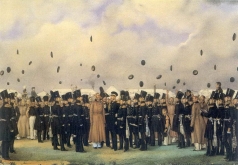 Федотов П. А. Встреча в лагере лейб-гвардии Финляндского полка вел. Кн. Михаила Павловича 8 июля 1837 года