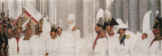 Федотов П. А. Освящение полковых знамён в зимнем дворце 26 марта 1839 года