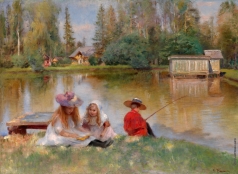 Маковский К. Е. Дети на озере