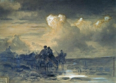 Васильев Ф. А. Лошади на водопое. 1867-