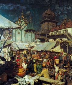 Васнецов А. М. Базар. XVII век