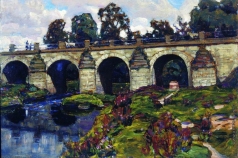 Васнецов А. М. Дворцовый мост XVIII века через реку Яузу. Лефортово