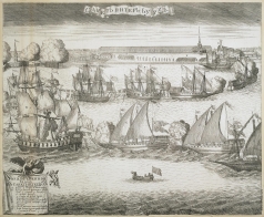 Зубов А. Ф. Торжественный ввод четырех шведских фрегатов в Неву после победы при Гренгаме 8 сентября 1720 года