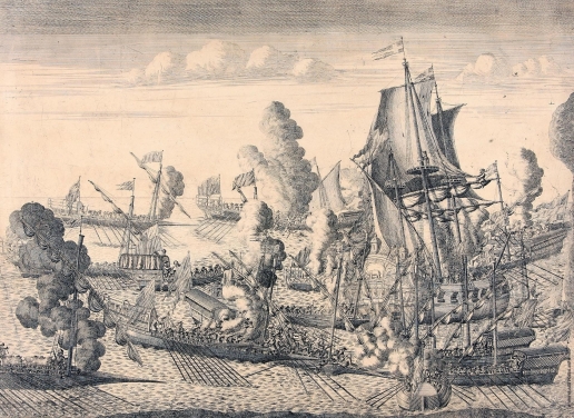 Зубов А. Ф. Сражение у мыса Гангут 27 июля 1714 года
