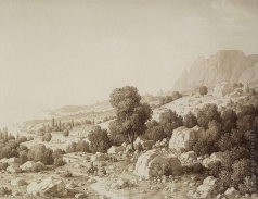 Кюгельген К. Вид на долину близ селения Матка
