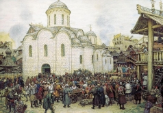 Васнецов А. М. Оборона Москвы от хана Тохтамыша. XIV век