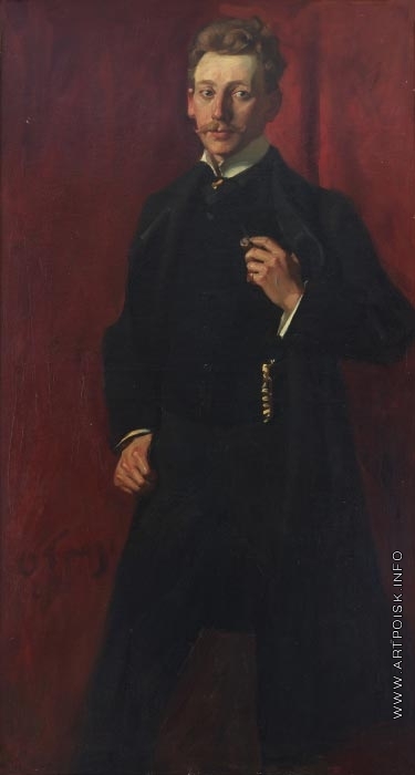 Браз О. Э. Портрет молодого человека с сигарой в руке