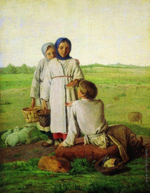 Венецианов А. Г. Крестьянские дети в поле
