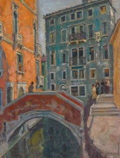 Лаховский А. Б. Венеция. Мост через канал. (Сцена на венецианском канале)