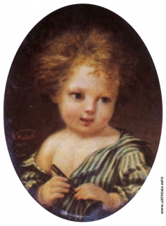 Майков Н. А. Портрет Л. Н. Майкова, сына художника, в детстве