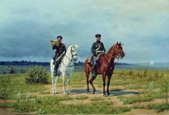 Бунин Н. Н. Трубач и офицер гвардейской конной артиллерии периода 1882–1906 годов