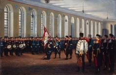 Бунин Н. Н. Вручение императором Николаем II знамени 145-му пехотному Новочеркасскому полку