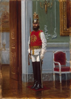 Бунин Н. Н. Часовой лейб-гвардии Конного полка в Зимнем дворце