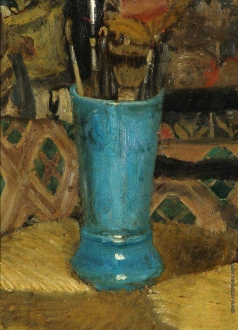 Серов В. А. Синяя ваза с кистями