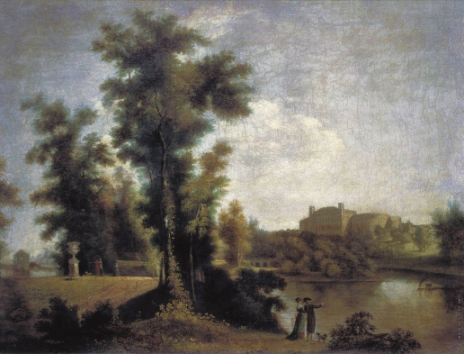 Щедрин С. Ф. Вид на Гатчинский дворец с Длинного острова