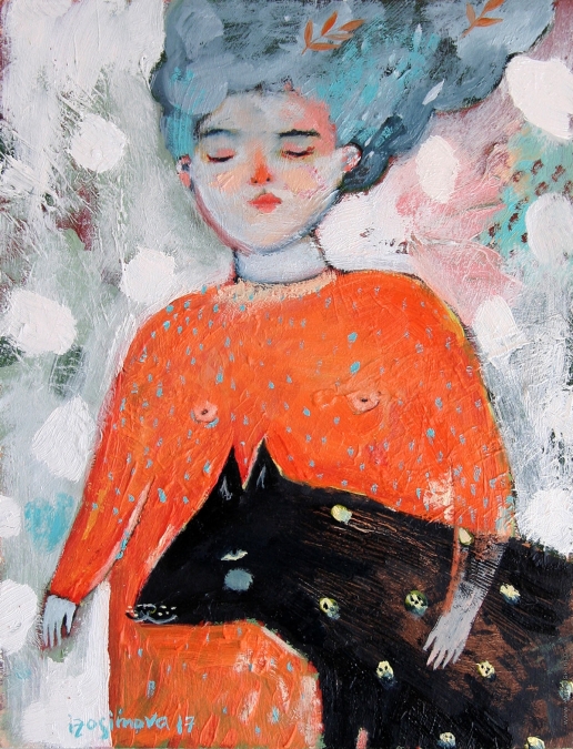 Изосимова Н. Девушка в оранжевом платье