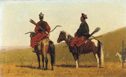 Верещагин В. В. Два китайских всадника в степи
