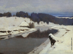 Гермашев М. М. Река зимой