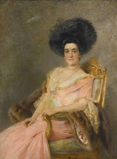 Маковский К. Е. Женщина в розовом (Портрет Марины Иониной)