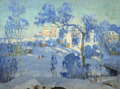 Горбатов К. И. Зимний пейзаж с церковью