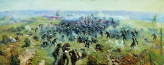 Греков М. Б. Атака лейб-гвардии Гренадерского полка на турецкие позиции под Горным Дубняком 12 октября 1877 года