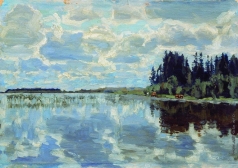 Жуковский С. Ю. Пейзаж с рекой