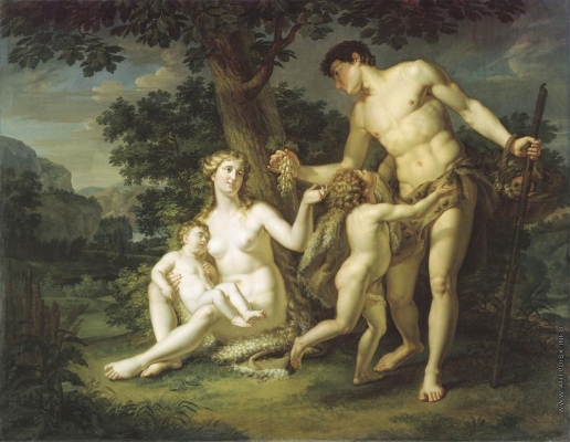Иванов А. И. Адам и Ева с детьми под деревом