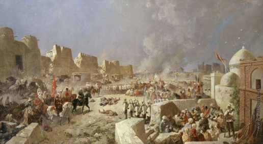 Каразин Н. Н. Вступление русских войск в Самарканд 8 июня 1868 года