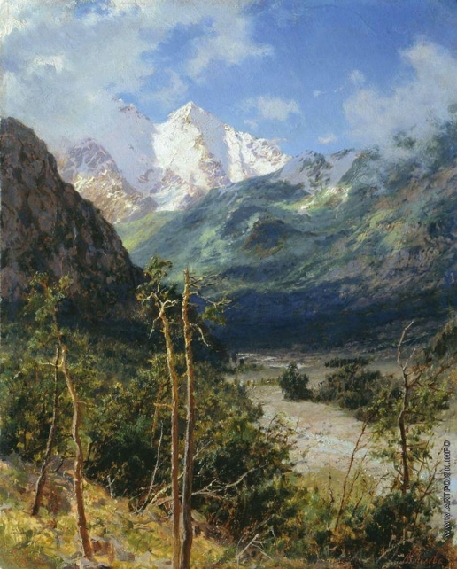 Киселев А. А. Горный пейзаж. Вершины Эльбруса
