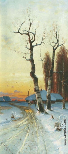 Клевер Ю. Ю. Закат солнца зимой