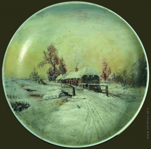 Клевер Ю. Ю. Зимний пейзаж с мостиком