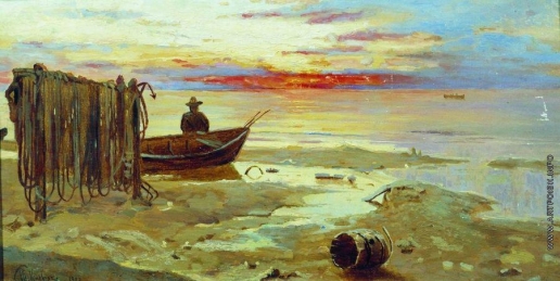 Клевер Ю. Ю. Лодка на берегу