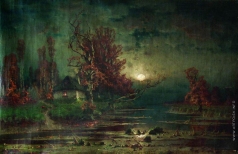 Клевер Ю. Ю. Осенний пейзаж. Вечер. 1880-