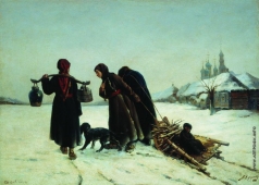 Корзухин А. И. Зимой в деревне