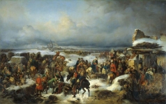 Коцебу А. Е. Взятие крепости Кольберг 6 декабря 1761 года