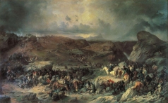 Коцебу А. Е. Переход войск Суворова через Сен-Готард 13 сентября 1799 года